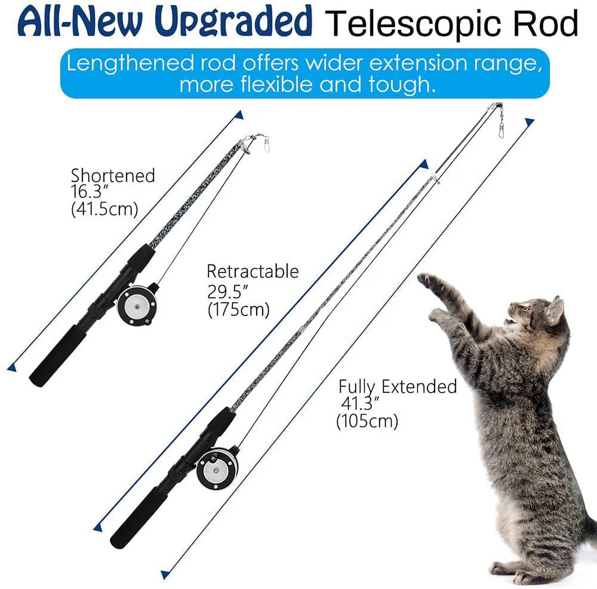 The Occupawed Feather Wand 4-Pack – Interactive Cat Teaser
