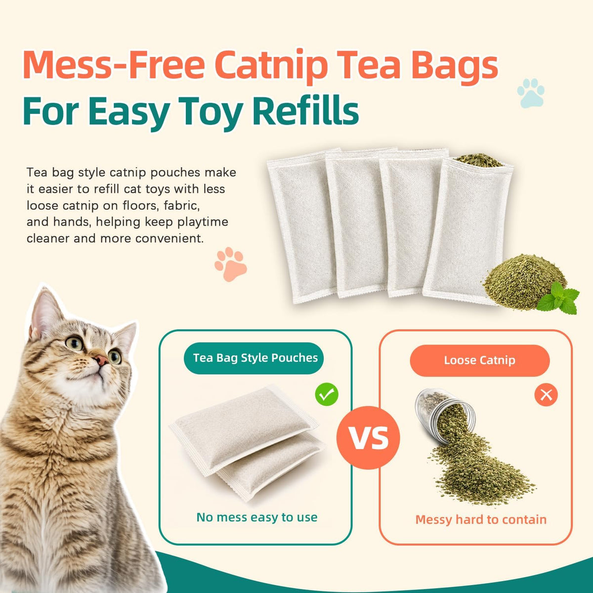 The Occupawed Catnip Refill Pouches – 10-Pack Toy Refills