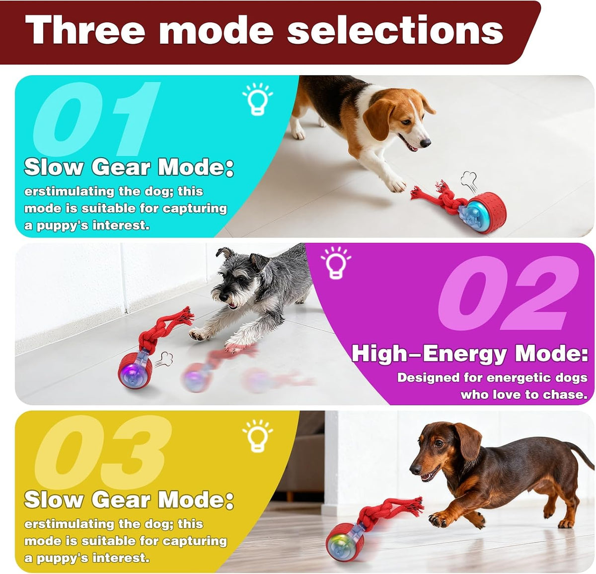 The Occupawed Roamer Mini - Automatic Motion Dog Ball