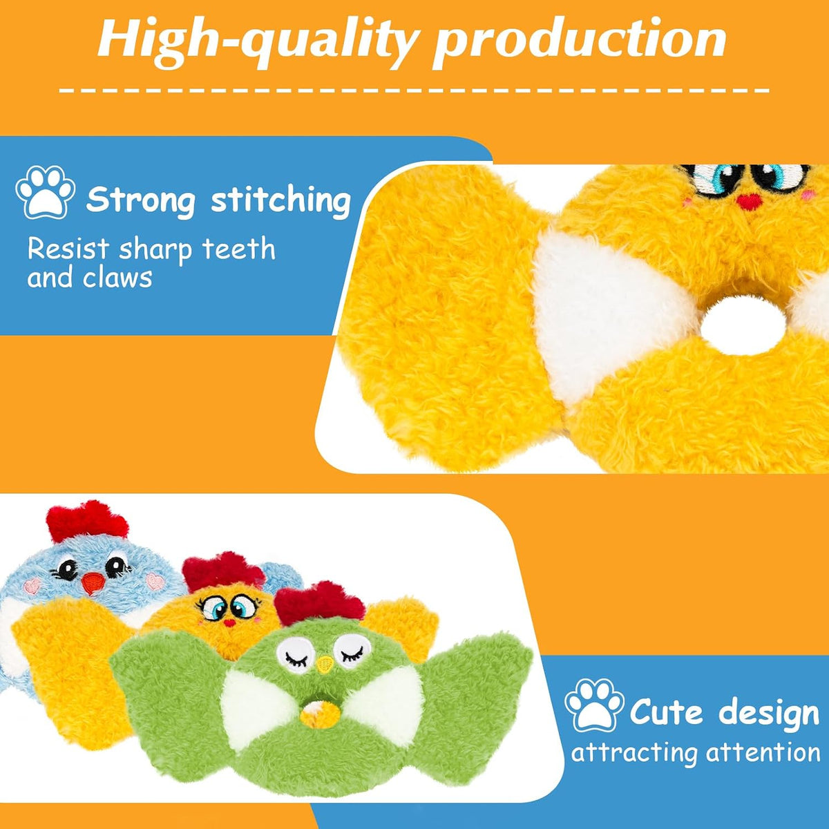 Cat Toys Bird, Catnip Toys for Indoor Cats, 3 Pack, 8.66 Inches