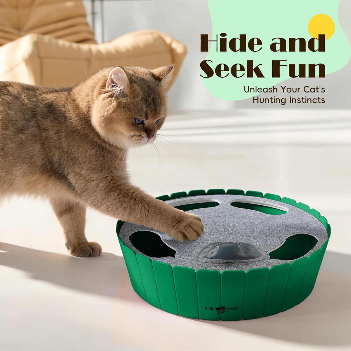 The Occupawed Chase — Interactive Running Mouse Toy for Cats