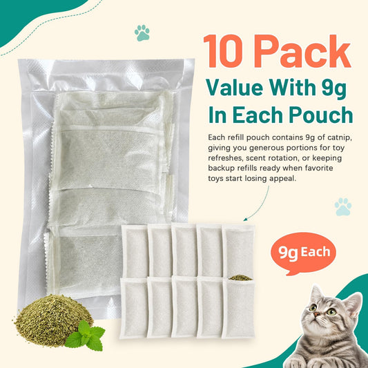 The Occupawed Catnip Refill Pouches – 10-Pack Toy Refills