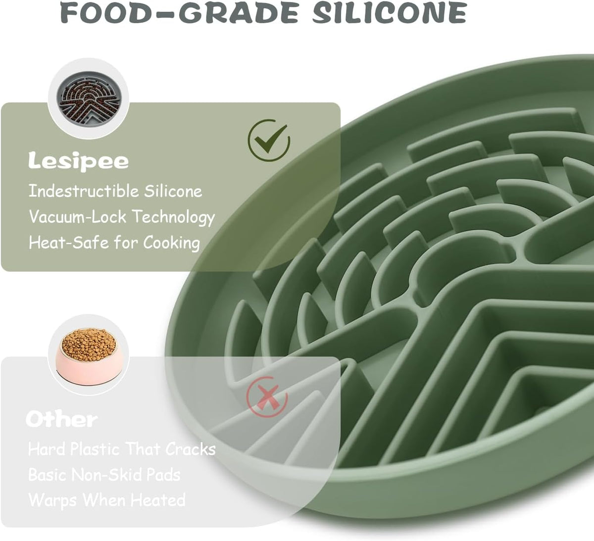 The Occupawed Lick Zen - Slow Feeder Lick Mat