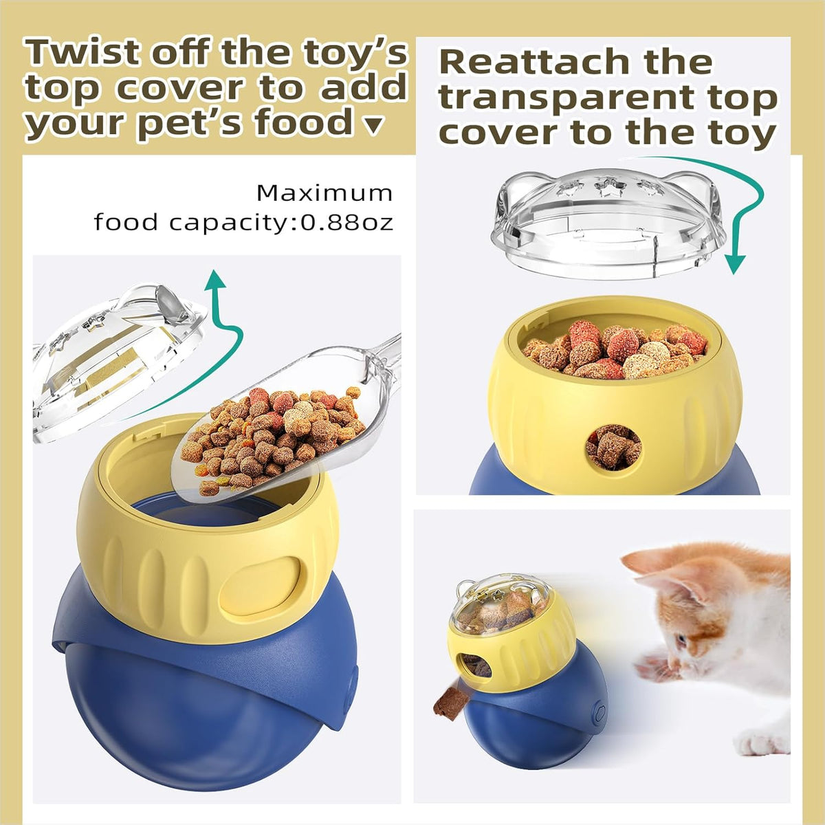 The Occupawed Owl Puzzle - Interactive Dog Treat Puzzle