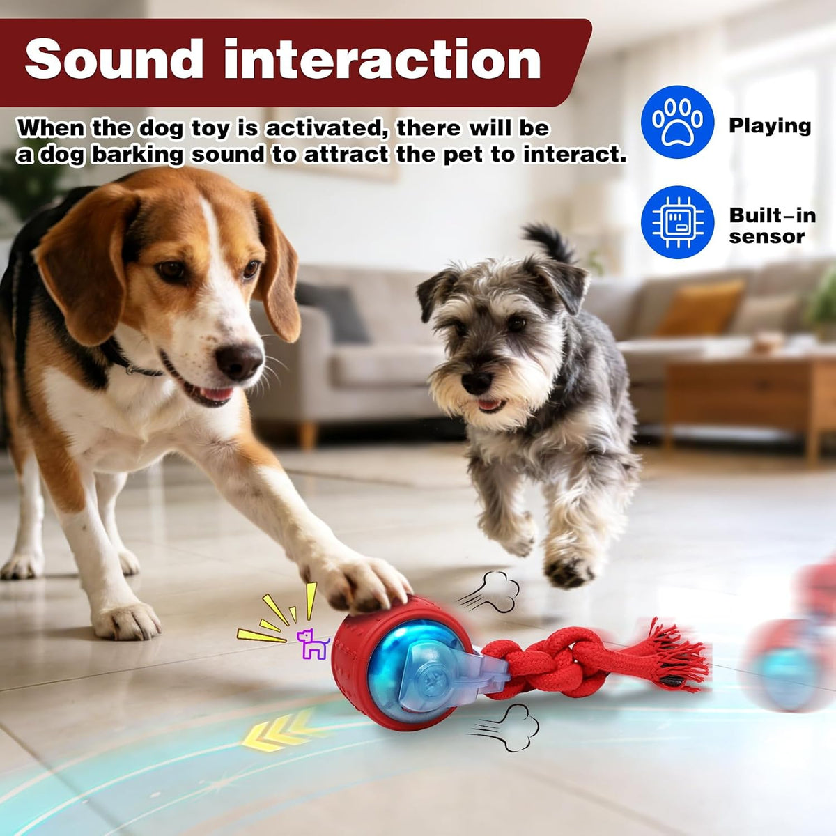 The Occupawed Roamer Mini - Automatic Motion Dog Ball