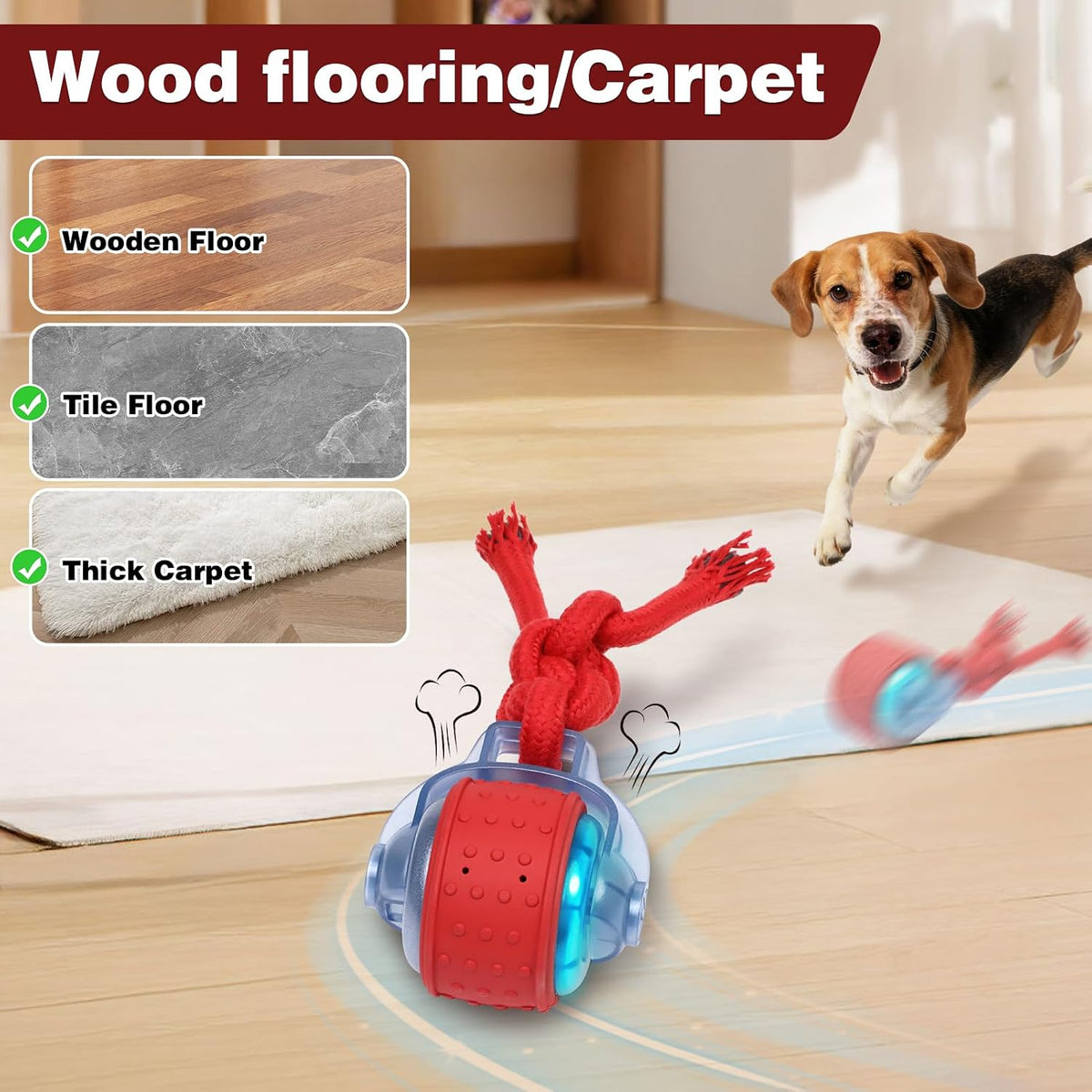 The Occupawed Roamer Mini - Automatic Motion Dog Ball
