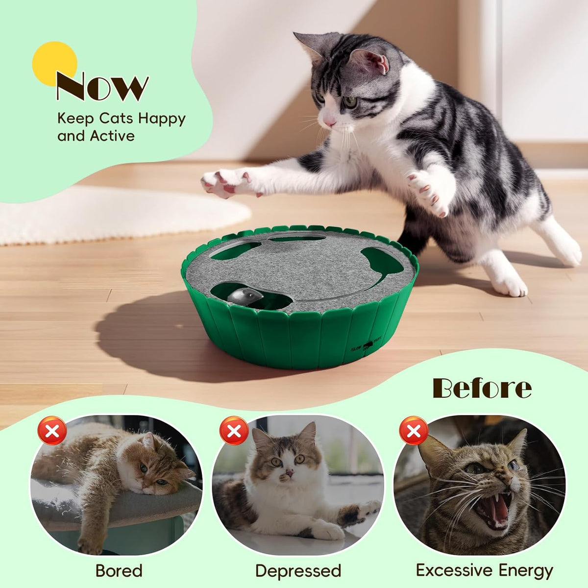 The Occupawed Chase — Interactive Running Mouse Toy for Cats